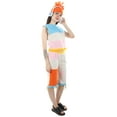 thumbnail image 4 of HPO| Adult Women's Multi Color DJ Costume| Non-flammable Synthetic Fabric, 4 of 5