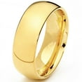 thumbnail image 2 of Metal Masters Mens 7mm 18K Goldtone Plated Dome Tungsten Ring Wedding Band, 2 of 6