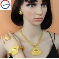 thumbnail image 5 of 24K Dubai Real Gold Pure Plated Gold Necklace Set Wedding Party Necklace Earring Bracelet Ring Jewelry Sets, 5 of 5