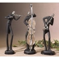 thumbnail image 2 of Uttermost Musicians Polyresin Decorative Figurines in Black/Silver (Set of 3), 2 of 2