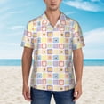 thumbnail image 2 of Pofeuu Cat And Rabbit Print Hawaiian Shirt for Men Sleeves Casual Button Down Summer Beach Dress Shirts T-Shirts,X-Large, 2 of 7