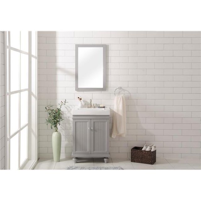 Legion Furniture WLF9324-G Vanité d'Évier de 24 Po&44; Gris