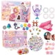 thumbnail image 4 of Caja de regalo de calendario de Adviento de Navidad para niña, collar de horquilla DIY para niña, joyería de cuenta regresiva de 24 días, regalo de Navidad de Año Nuevo 2023, 4 of 4