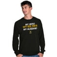 thumbnail image 5 of US Army My Husband Soldier Hero Long Sleeve TShirt Men Women Brisco Brands S, 5 of 6
