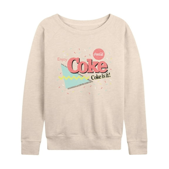 Coca-Cola - 90's Retro Style - Coke Is It - Women's Lightweight French Terry Long Sleeve Shirt