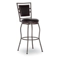thumbnail image 3 of Bowery Hill 30" Metal & Faux Leather Stool in Dark Brown (Set of 3), 3 of 18