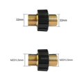 thumbnail image 4 of Conector rápido de manguera auspiciosa, adaptador de lavadora a presión macho doble M22 X 1.5 compatible con manguera de lavadora a presión Karcher, Karcher HD y Hds (diámetro de 14 mm) kaili Sencillez, 4 of 5