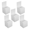 thumbnail image 1 of Raindrops 5Pcs White Card Collection Box Foldable Voting Ballot Box with Slot for Office School Meetings, 1 of 8