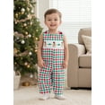 thumbnail image 6 of BemeyourBBs Baby Boy Plaid Romper Embroidery Round Neck Sleeveless Jumpsuit, 6 of 9