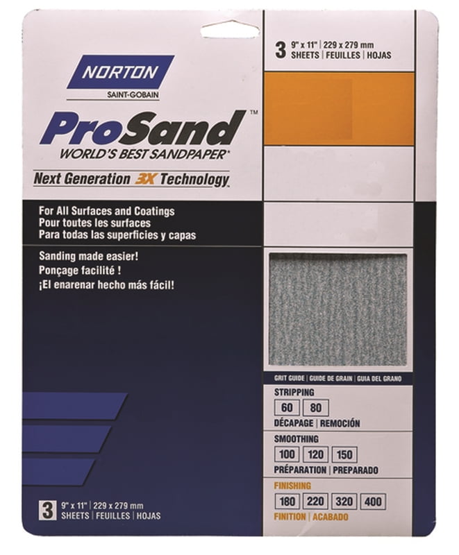 150-9"x11" Sheets Norton Waterproof Sand Paper 220 Grit 