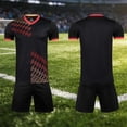 thumbnail image 2 of Hesxuno Girls Boys Tracksuit Sets 2 Piece Summer Sets Athletic Tops and Shorts Sets 2026 Kids Training Uniform Activewear Sets Black M, 2 of 7