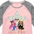 thumbnail image 3 of LOL OMG! Fashion Dolls - Girls Club - Toddler & Youth Girls Raglan Graphic T-Shirt, 3 of 5