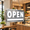 White-16"x9", variant on LED Open Business Sign, Red Blue 16"x9" Neon-Style Sign for Storefront Display