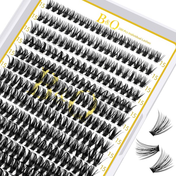B&Qaugen Easy Fan Volume Lashes C-0.03-9 B&Qaugen Easy Fan Lashes 0.03 Extensiones de pestañas C Curl Mega Lash Extension Negro mate B&Q Easy Volume Fan Lashes 9 a 25 mm (C-0.03,9 mm)