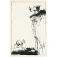 thumbnail image 2 of Arthur Rackham 17x24 Gold Ornate Framed and Double Matted Museum Art Print Titled - The Wolf and the Goat (1912), 2 of 4