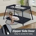 thumbnail image 4 of Pamo Babe Unisex Travel Playard for Toddler, Portable Crib for Baby Travel, Lightweight Playpen Foldable Playard for Outdoor, Indoor , 6-36 Months(Black), 4 of 7