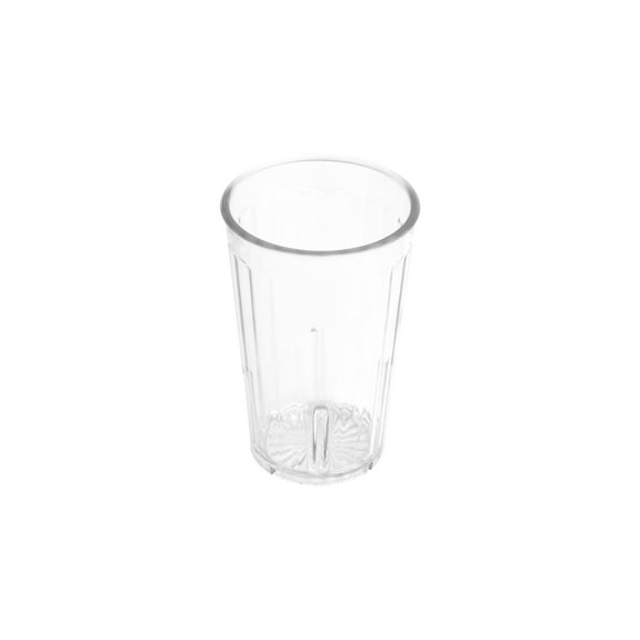G.E.T. Heavy-Duty Shatterproof Plastic Faceted Tumblers, 8 Ounce, Clear (Set of 4)