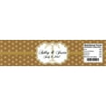 thumbnail image 2 of 100 Kraft Paper and Gold Glitter Dots Wedding Anniversary Engagement Party Water Bottle labels Birthday Party Easy to Use Self Stick Labels, 2 of 4