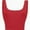 Red, variant on Women's Square Neck Crop Top Basic Sleeveless Fitted Tank Top Casual Cami
