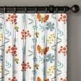 thumbnail image 4 of Kotton Culture Triple Pinch Pleat Butterfly Curtains Thermal Insulated Room Darkening Blackout Curtains for Window, Sliding Door, Patio Door, Home, Office, Nursery (1 Panel, 100x120, Butterfly), 4 of 6