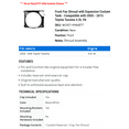 thumbnail image 2 of Front Fan Shroud with Expansion Coolant Tank - Compatible with 2005 - 2015 Toyota Tacoma 4.0L V6 2006 2007 2008 2009 2010 2011 2012 2013 2014, 2 of 2