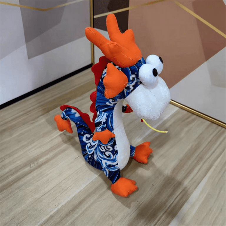 2024 Chinese Dragon Plush Stuffed Animal 11In Stuffed Dragon Plush Bulk Dragon Plush Toy Stuffed Dragon for Kids Gift C