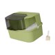 thumbnail image 5 of Arenero cerrado para gatos, arenero jumbo, arenero grande con pasillo, fácil de limpiar. Verde, 5 of 9