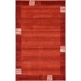 thumbnail image 1 of Unique Loom Del Mar Collection Tapis de Transition Contemporain, 3' 3" x 5' 3", Rouille Rouge/terre Cuite, 1 of 1