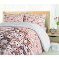 thumbnail image 3 of Ambesonne Cats Duvet Cover Set, Dreamy Kittens Cloudy Scene, Queen, Ginger Purple Grey and Blush, 3 of 4