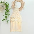 thumbnail image 3 of Lámpara de macramé cortina Boho tapiz tejido colgante luz araña cubierta Sunnimix Pantalla de macramé, 3 of 7