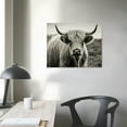 thumbnail image 3 of COMIO Highland Cow Wall Art, Black and White Landscape, Cow Pictures Wall Decor, Farmhouse Wall Decor for Living Room Bedroom Modern Home Decor, 3 of 4