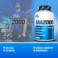 thumbnail image 5 of Evlution Nutrition EAA2000 - Pre & Post Workout Capsules - Muscle Building + Recovery Supplement - 2g Essential Amino Acids + 1g BCAAs - Endurance + Energy Support - 30 Servings, 5 of 7