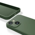 thumbnail image 4 of Red Ember Shockproof Case for iPhone, Ultra Slim Protective Liquid Silicone Matte Finish Phone Case - iPhone 13 - Dark Green, 4 of 5