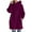 Hot Pink, variant on Hoodies for Women Zpanxa Women's Solid Color Zip up Hoodie, Long Tunic Sweatshirts Jackets, Plus Size Winter Warm Coats, Mid Length Hoodies Jackets Outwear with Pockets Hot Pink S