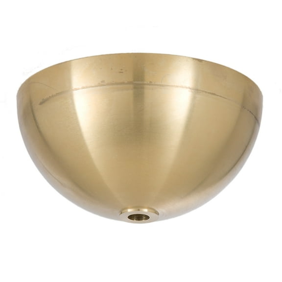 B&P Lamp® 4 3/4 Inch Diameter, 2 3/8 Inch Height, Brass Dome Shaped Ceiling Light Canopy Plate