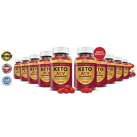 (10 Pack) Great Results Keto ACV Gummies 1000MG Dietary Supplement 600 Gummys