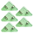 thumbnail image 1 of Visland 5 Pcs Transparent Triangle Corner Clips Prevent Book Curling Document File Book Page Corner Clips Students Supplies, 1 of 1