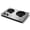 Silver, variant on CUSIMAX 1800W Portable Double Burner Hot Plate – Stainless Steel Countertop Electric Cooktop with Dual Cast Iron Heating Plates, Easy-to-Clean Design, Upgraded Version