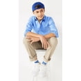 thumbnail image 3 of Boys 4-20 IZOD Flat Front Comfort Waistband Pants in Regular, Slim & Husky Color: Khaki Size: 12, 3 of 4