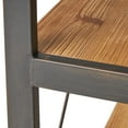 thumbnail image 4 of Ryder 4 Shelves Firwood Display Bookcase, Brown and Black, 4 of 9