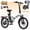 White - 20", variant on AIRWEST 20" Electric Folding Bike for Adults, 500W Motor 48V Removable Battery, 7-Speed Commuter E-Bike 20MPH, Dual Disc Brakes & Full Suspension, Up to 34-40 Miles Range