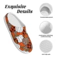 thumbnail image 5 of Fotbe Various Pumpkins Pattern Women's Fuzzy Curly Fur Memory Foam Loafer Slippers Indoor Outdoor Slippers Winter Home Shoes-39/40, 5 of 7