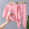 thumbnail image 2 of Gubotare Toddler Girl Pajamas Soft Pajamas Infant Snug Fit Long Sleeve Sleepwear Baby Boys Girls PJs 2-Piece Set 3T 4T (Watermelon Red,3-4 Years), 2 of 5