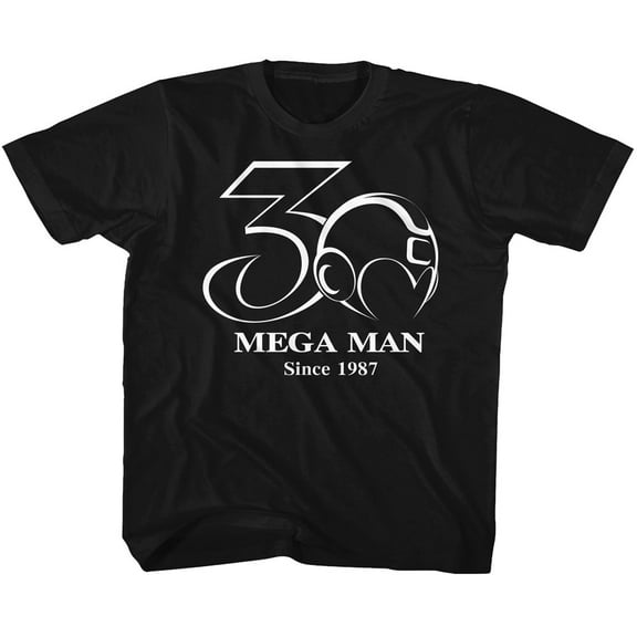 Mega Man 30th Black Youth T-Shirt