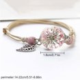 thumbnail image 3 of Bracelet Gypsophile Séché Ajustable Simple Bracelet Fleur Séchée Charme, 3 of 10
