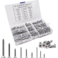 thumbnail image 1 of Vis, 270 Pcs Vis d'Expansion, Vis Auto-Taraudeuses Tête de Poêle M3M4M5M6 pour Ensemble de Vis Anti-Rouille en Acier Inoxydable 304 pour Menuiserie, 1 of 5