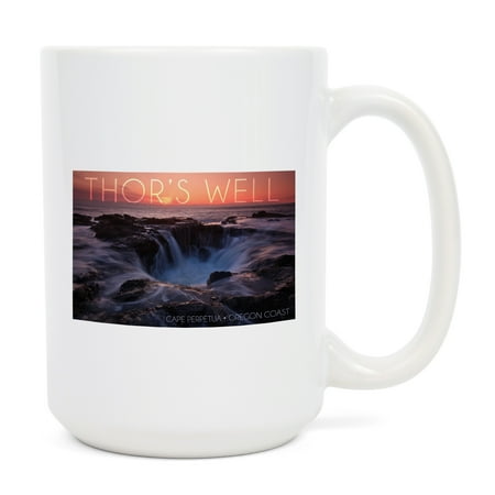 

15 fl oz Ceramic Mug Cape Perpetua Oregon Coast Thor s Well Dishwasher & Microwave Safe