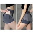 thumbnail image 5 of Pantalones cortos de entrenamiento para mujer con bolsillos, pantalones cortos de cintura alta para gimnasio, yoga, running y con forro, 5 of 5