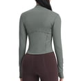 thumbnail image 2 of Chaqueta de entrenamiento ligera con cremallera para mujer, color piel, Sedona Sag, 2 of 6