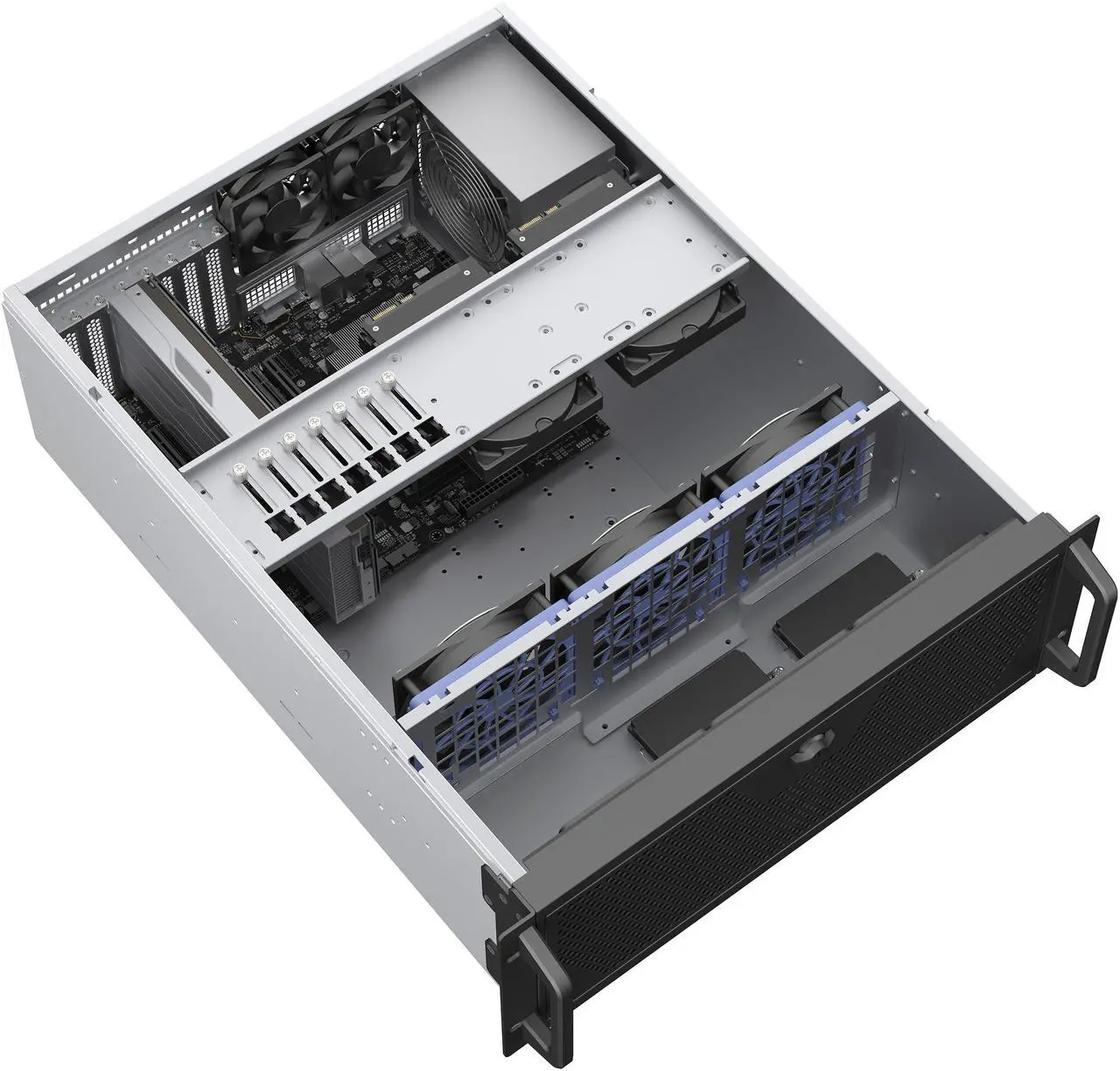 Rosewill 4U Rackmount Server Chassis | Supports up to 2 3.5" HDD & 4 2.5" SSD | E-ATX Compatible & 360mm AIO Support | 3x 120mm PWM Fans | USB 3.2 Type-C | RSV-L4620